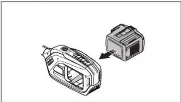 HUSQVARNA Madsaw 525DEPS - To connect the battery to the product - 2