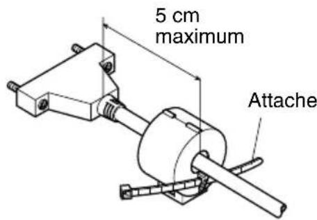 5 cm maximum Attache
