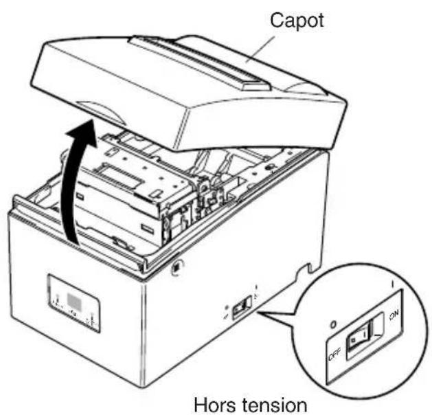 Star Micronics SP500 - 5-2-1. Installation d'une cartouche à ruban - 2