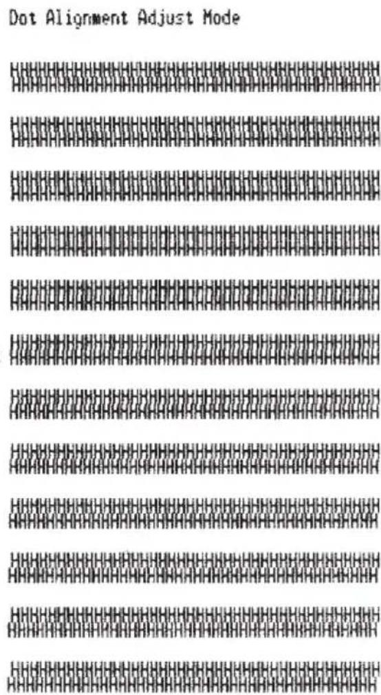 Star Micronics SP500 - Appendix G: Adjusting the Dot Alignment Mode - 4