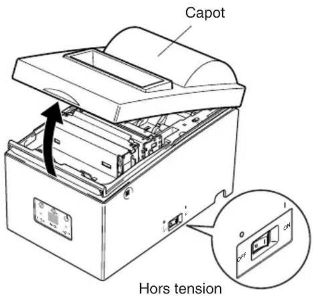 Star Micronics SP500 - 5-1-1. Installation d'une cartouche à ruban - 1
