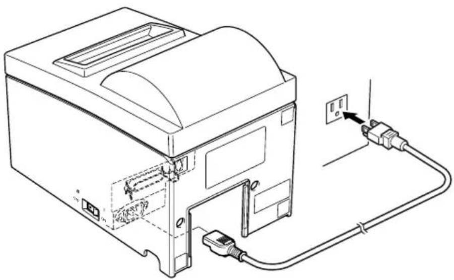 Star Micronics SP500 - 4-3. Connecting the Power Cord - 1