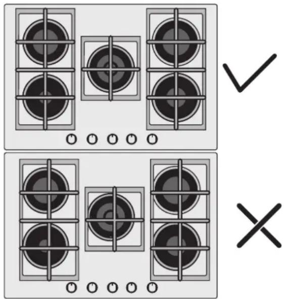 ROSIERES RVG74WBSB - USE OF HOB - USER INSTRUCTIONS - 1
