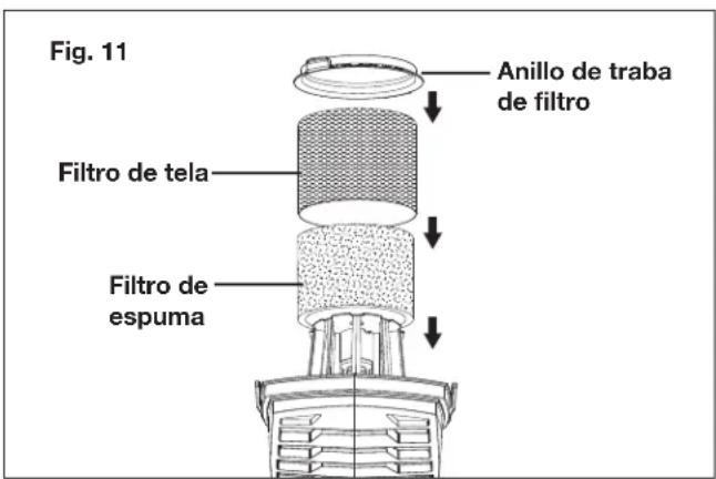 Sun Joe SWD2500 - Limpieza del filtro de espuma - 3