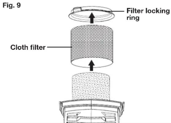 Sun Joe SWD2500 - Cleaning the Cloth Filter - 1