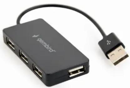 Gembird UHB-U2P4-04 - 4-port USB hub, black - 1