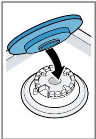 BOSCH NGM5058UC - Installing the OptiSim® burner cap - 1