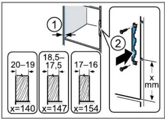 NEFF HLAGD53G0 - Preparazione del mobile a colonna - 1