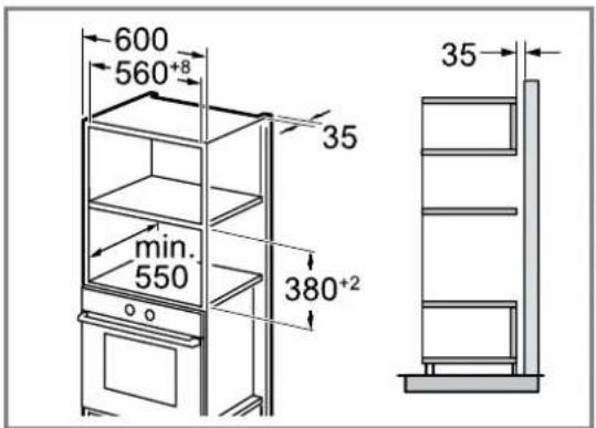 NEFF HLAGD53G0 - Misure d'incasso nel mobile a colonna - 1