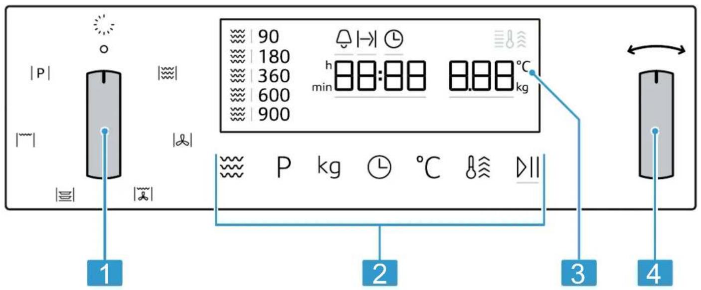 |P| 1 2 3 4 90 180 360 600 900 h min 88:88 888 kg P kg °C DII