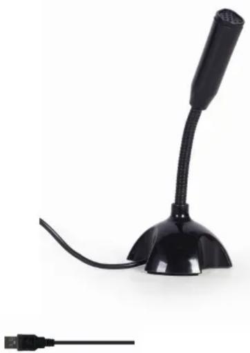 Gembird MIC-DU-02 - USB desktop microphone, black - 1