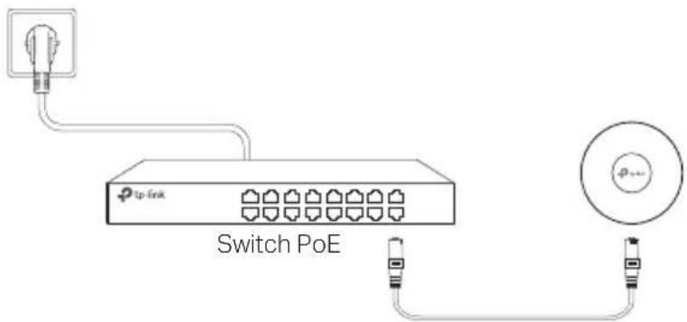 TP-LINK Omada EAP653 - Via Switch PoE - 1