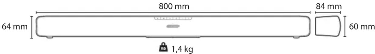 SHARP HT-SB100 - Technical specification | Technische Angaben | Especificación técnica | Spécification technique | Specifiche tecniche | Technische specificaties | Dane techniczne | Технические спецификации - 1