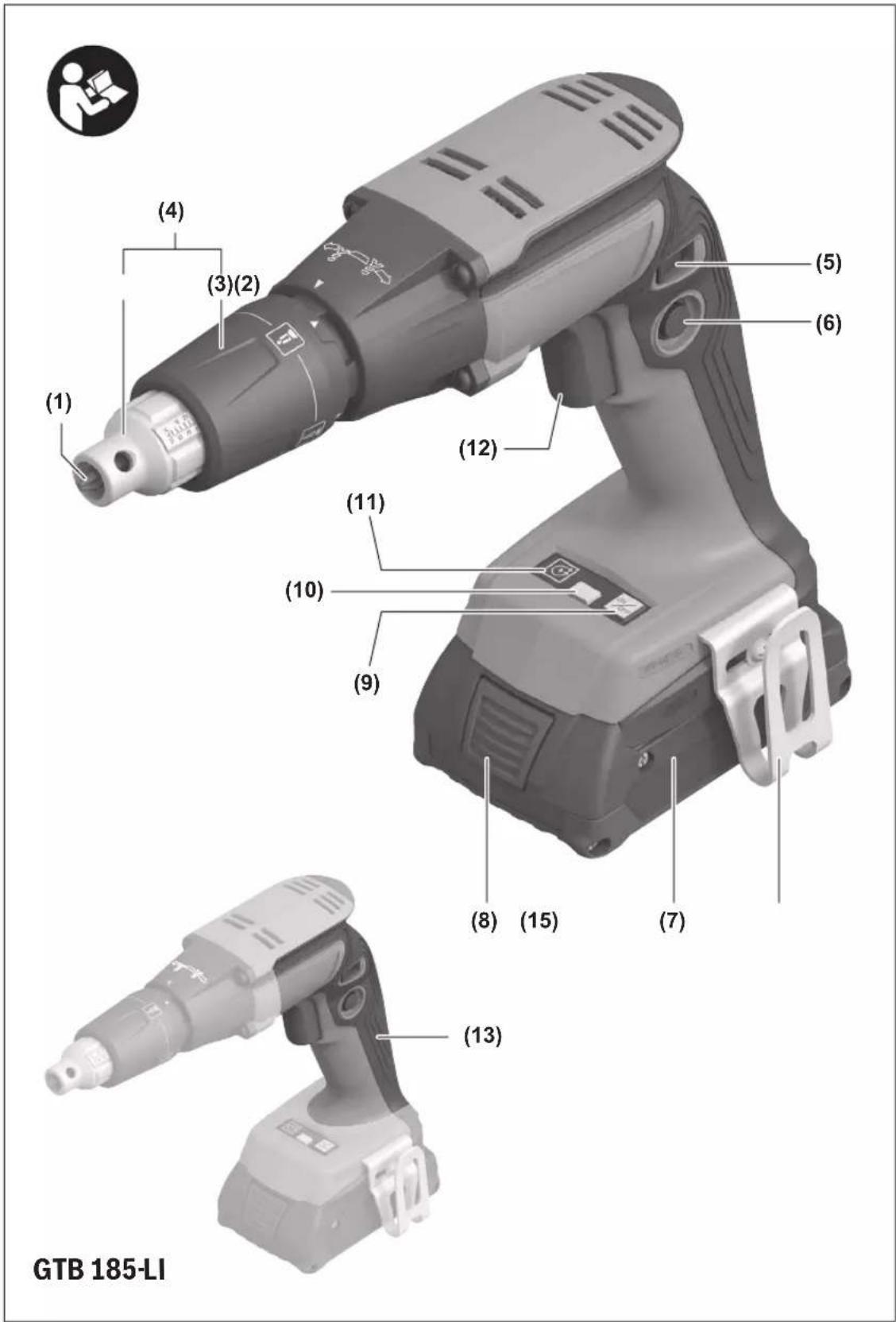 BOSCH GTB 185-LI Professional - 1
