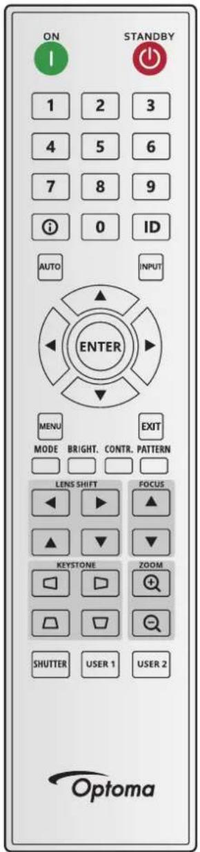 OPTOMA ZU920TST - Codes télécommande - 1