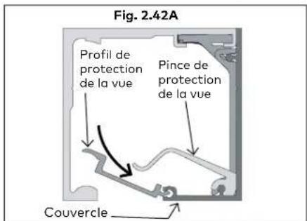 KABA PURE Sonos - Installer le couvercle et le profil de protection de la vue - 3