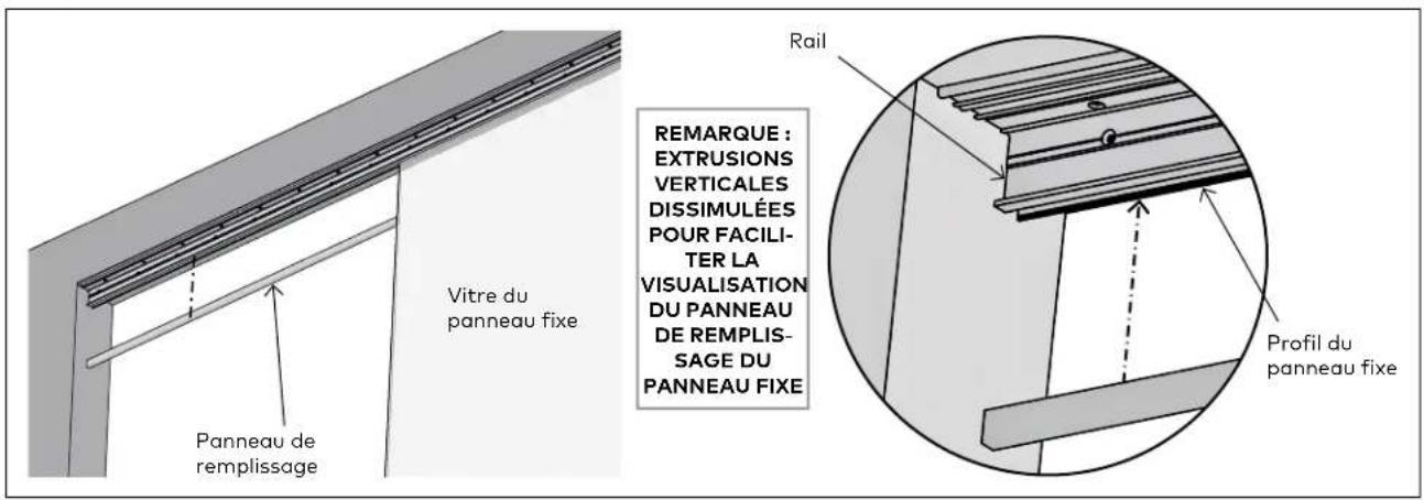 KABA PURE Sonos - Installation du panneau de replissage en verre du panneau fixe - 1