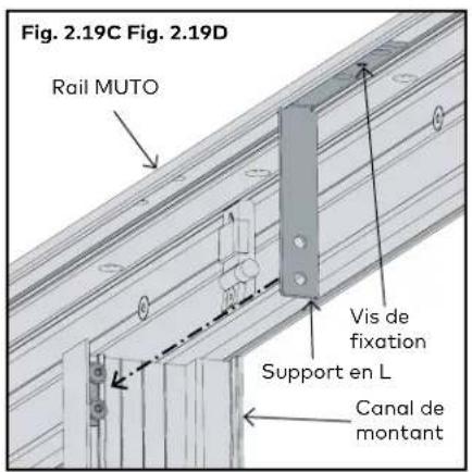 KABA PURE Sonos - Fixer l'extrusion vertical du canal de montant - 3