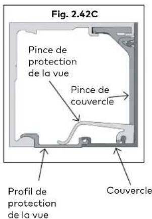 KABA PURE Sonos - Installer le couvercle et le profil de protection de la vue - 5