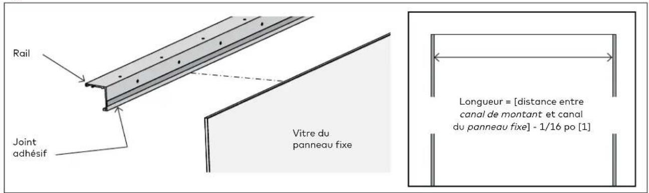 KABA PURE Sonos - Fixer le joint en verre du panneau fixe au rail MUTO - 1