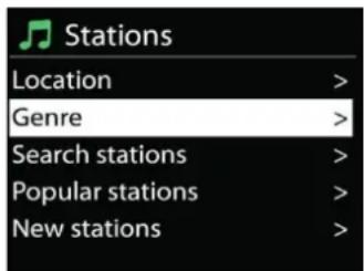 Soundmaster ICD2020 - - Station list - 1