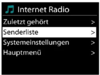 Soundmaster ICD2020 - • Zuletzt angehörte Sender - 1