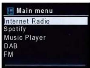 Soundmaster ICD2020 - HOVEDMENU - 1