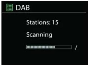 Soundmaster ICD2018 - • Søgning efter stationer - 1