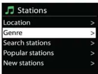 Soundmaster ICD2018 - - Station list - 1