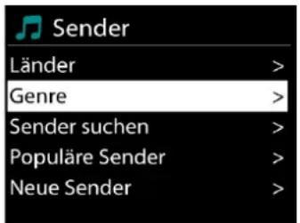 Soundmaster ICD2018 - - Senderliste - 1