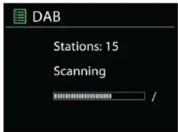 Soundmaster ICD2018 - - Scanning for stations - 1
