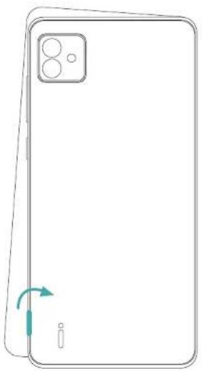 WIKO Y82 - - Inserting the SIM cards - 2 SIM - 1