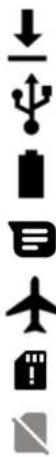 WIKO Y82 - Notification icons on the status bar - 15