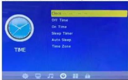 Clock Off Time On Time Sleep Timer Auto Sleep Time Zone