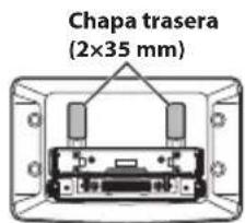 ALPINE iLX-F905DU8 - Conecte la chapa trasera en una posicion que quede alineada con la posicjion vertical de la unidad de visualizacion. - 2