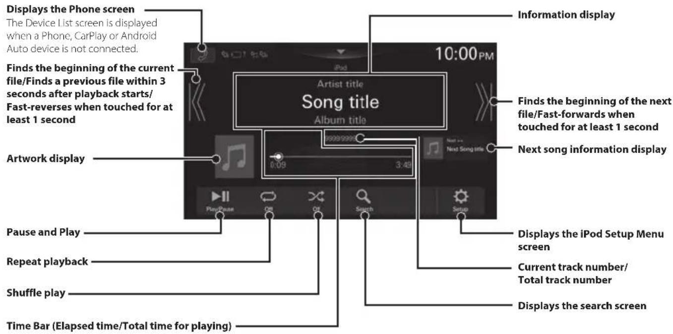 ALPINE iLX-F905DU8 - iPod mode on iPhone (Optional) - 1