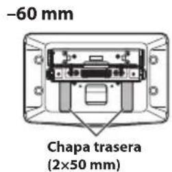 ALPINE iLX-F905DU8 - Conecte la chapa trasera en una posicion que quede alineada con la posicjion vertical de la unidad de visualizacion. - 5