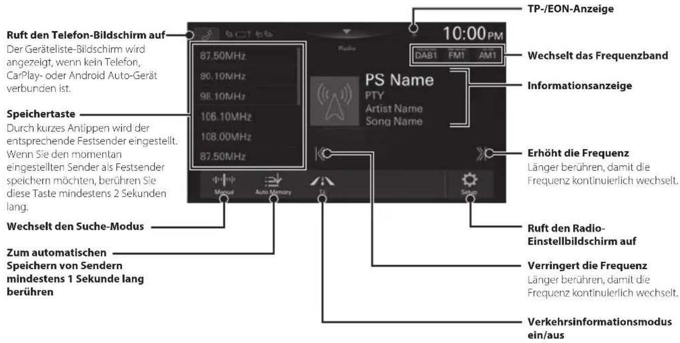 ALPINE iLX-F905DU8 - Radio/RDS-Betrieb - 1