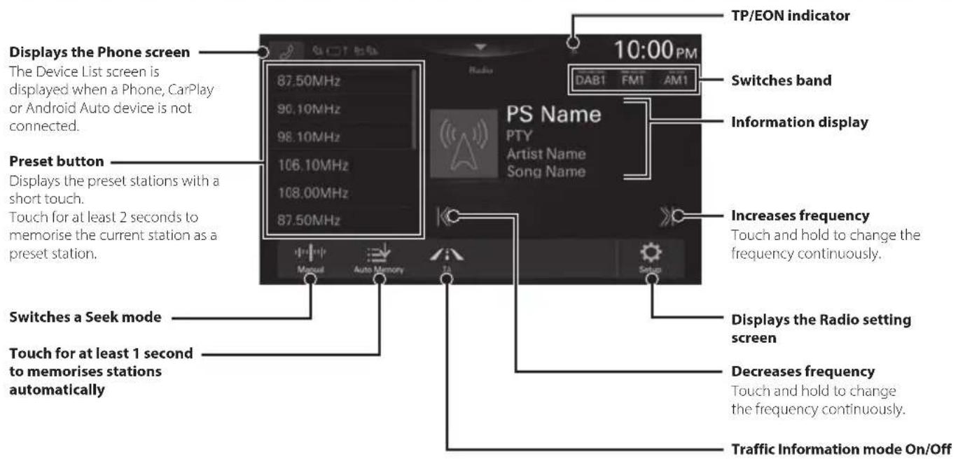 ALPINE iLX-F905DU8 - Radio/RDS Operation - 1