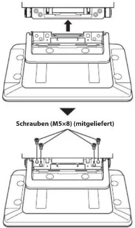 ALPINE iLX-F905DU8 - Bringen Sie die Blechstreifen je nach der Einbauhöhe des Displays an. - 7