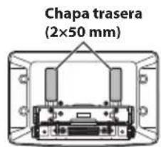 ALPINE iLX-F905DU8 - Conecte la chapa trasera en una posicion que quede alineada con la posicjion vertical de la unidad de visualizacion. - 1