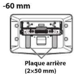ALPINE iLX-F905DU8 - Fixez la plaque arrriere en l'alignant sur la position haute/basse de l'unité d'affichage. - 5