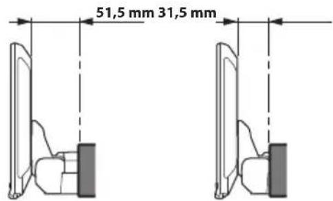 ALPINE iLX-F905DU8 - Regolazione della posizione del display (iLX-F905D/iLX-F115D) - 1