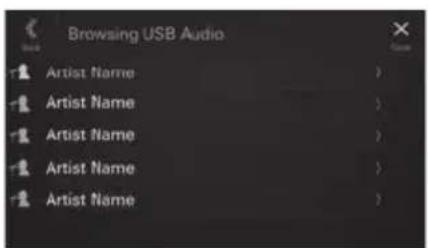 ALPINE iLX-F905DU8 - Recherche d'un fichier de musique - 2