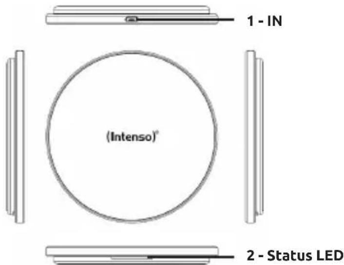 INTENSO WA1 - A készülék áttekintése - 1