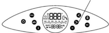 Tesy ModEco Electronic 80 - "Vacation" function VAC - 1