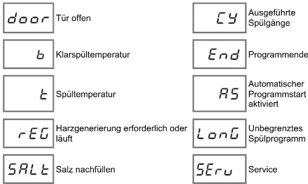 Elettrobar Niagara 570075 - Übersicht der möglichen Anzeigen - 1