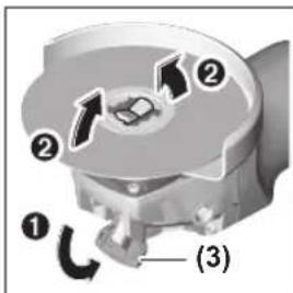 BOSCH GWX 14-125 S Professional - Slīpēšanas darbinstrumentu noņemšana - 1