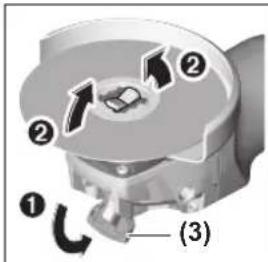 BOSCH GWX 14-125 S Professional - Demontiranje brusnog alata - 1
