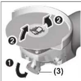 BOSCH GWX 14-125 S Professional - Hiomatyökalun irrotus - 1